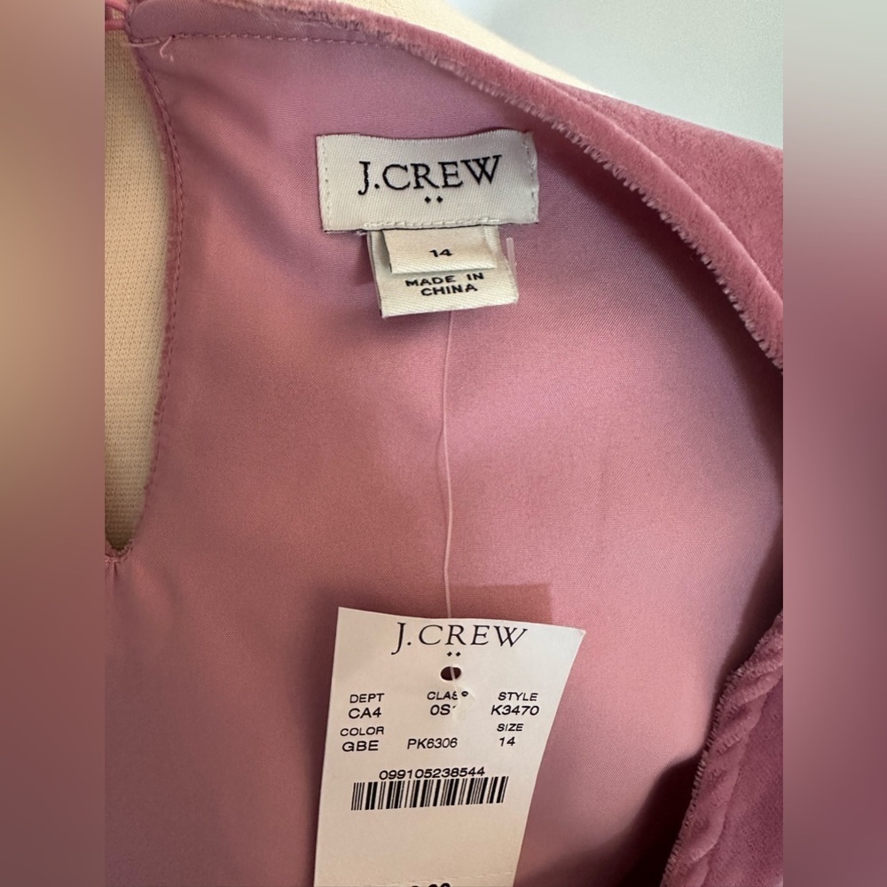 J. Crew Factory Dress Tulip Hem Velvet Wrap Special Occasion Guava Berry 14 - Picture 9 of 14